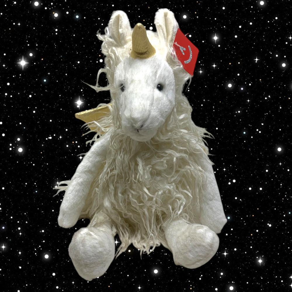New Aurora Essie Plush Epic Fantasy Llamacorn Llama Unicorn 2018 Shaggy NWT